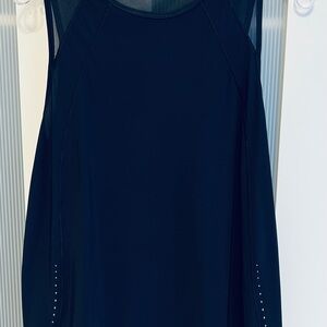 Black Sleeveless Mesh tank top